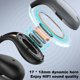thumbnail image 3 of Auriculares de conducción ósea con clip para la oreja, Bluetooth 5.2, inalámbricos, abiertos, deportivos e impermeables para correr., 3 of 7