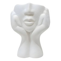 Genérico - Florero Decorativo Rostro Humano Minimalista Adorno Jhn