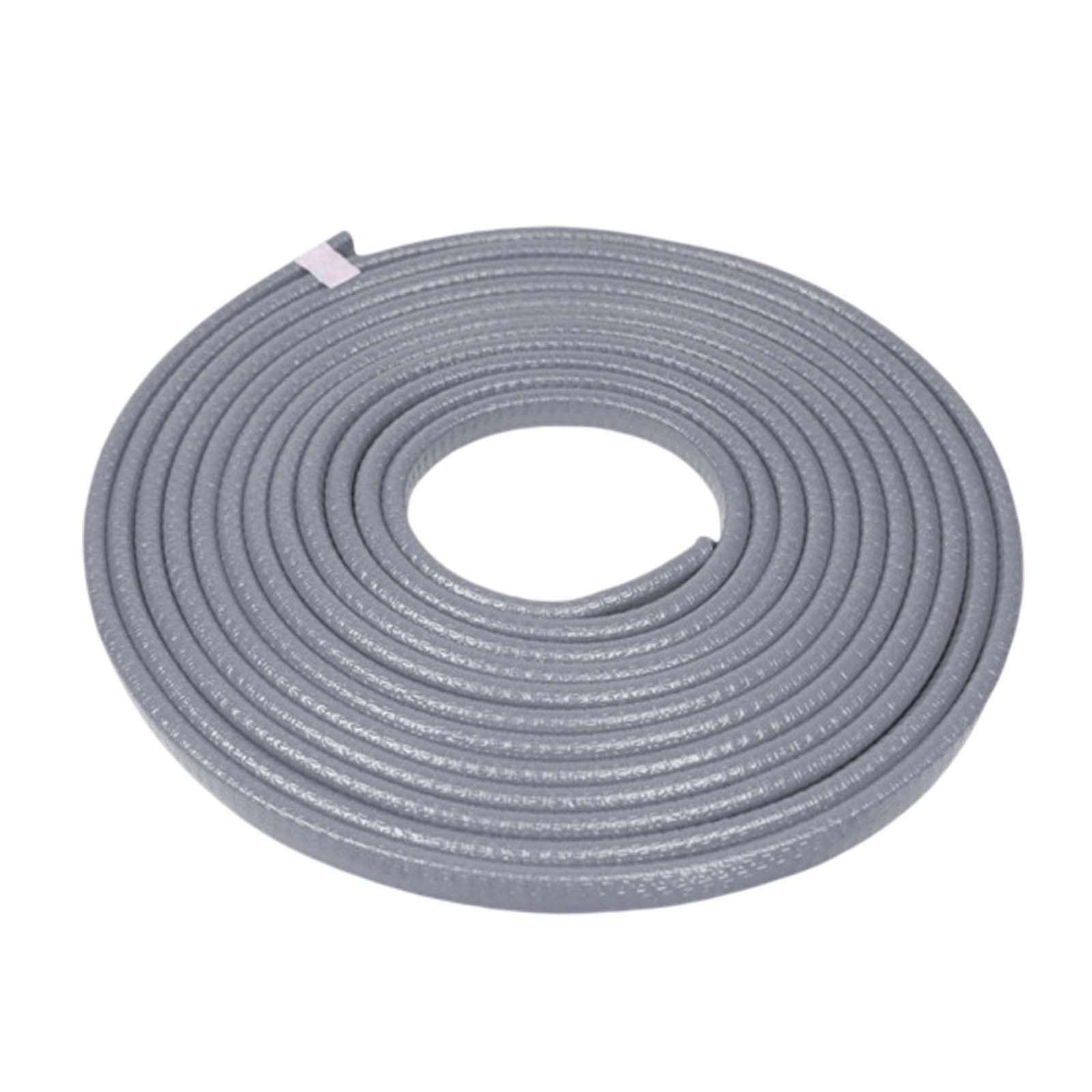 Magideal - Protector De Borde De Puerta De Coche, Moldura Embellecedora, Accesorios De Carrocería, Decoración De Estilo, Protección De Sellado, Tira Anticolisión Gris