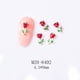 thumbnail image 1 of Xiao Hua Gotas Rojas para Arte de Uñas, 0.35 X 0.17 inch Arte de Uñas de Flor 3D, Manualidad DIY para Arte de Uñas de Fondo Plano, 50 Piezas, 1 of 4