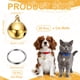 thumbnail image 2 of Uxcell 20 Conjunto de Campanas para Gatos de 0.63'' Campanas de Cobre para Collares con Anillo de Llave Dorado, 2 of 7