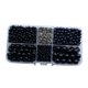 thumbnail image 1 of 600 Cuentas Brillantes Multifuncionales Para Manualidades, Aretes, Pulseras, Color Negro, 1 of 5