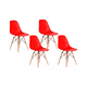 thumbnail image 1 of Pack 4 Sillas Eames Para Comedor, Living O Terraza Estructura De La Silla Rojo, 1 of 2