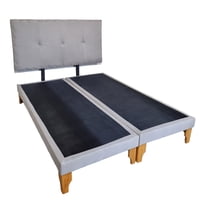 Diseños Valestrini - Cama Europea King Lino Gris