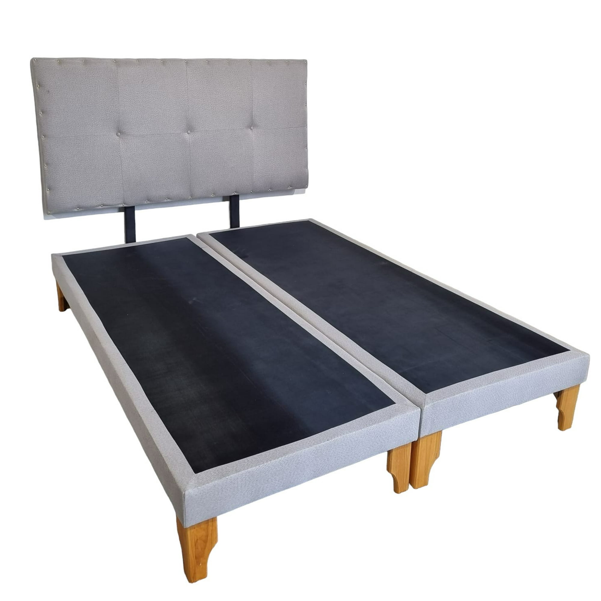Diseños Valestrini - Cama Europea King Lino Gris