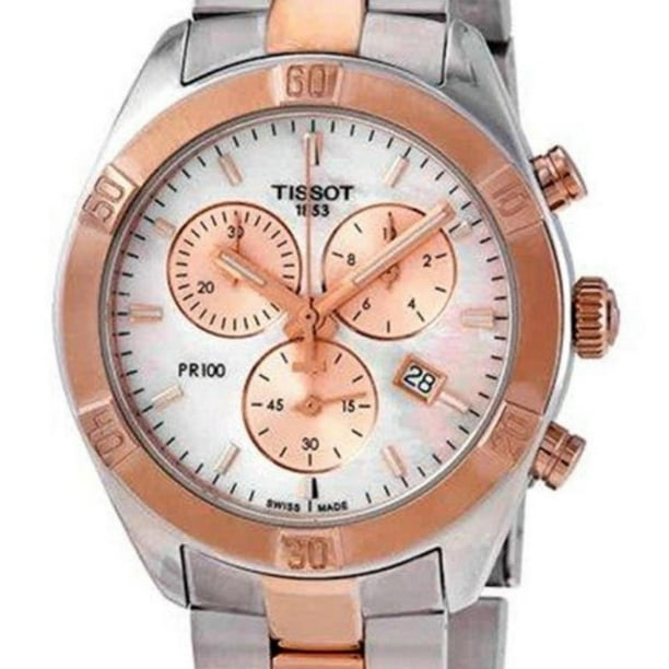 Reloj Tissot Mujer Pr100 Sport Chic plateado
