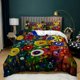 thumbnail image 1 of Abstract Oil Painting Quilt Duvet Cover Set Bedding Queen3-Piece Bedding Set, 1 of 5