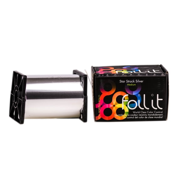 Rollo de aluminio Foil It Star Struck Silver, tamaño mediano, 5 pulgadas x 1600 pies