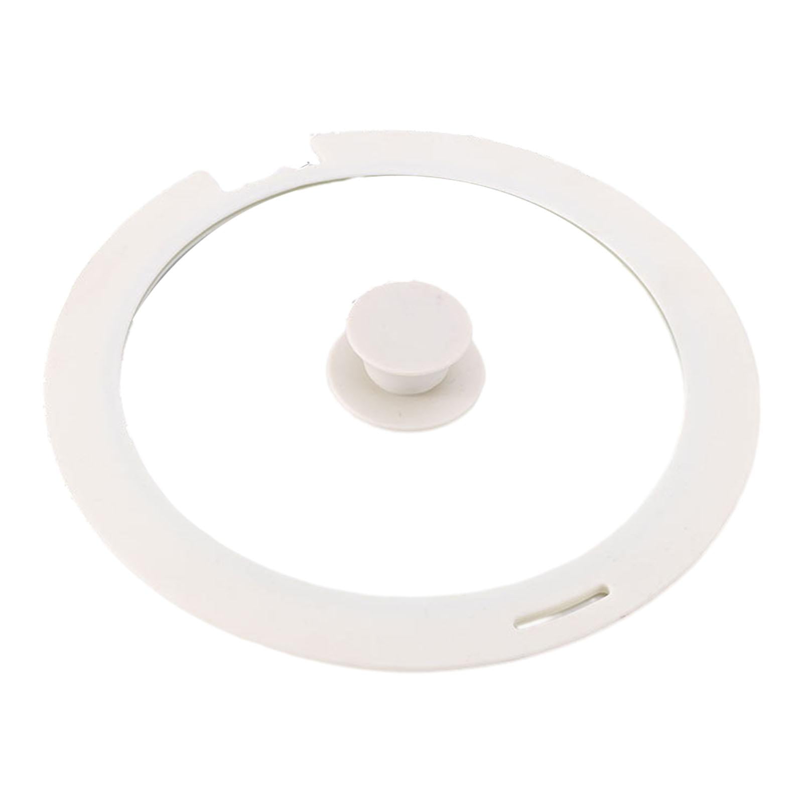 Bothyi - Tapa De Olla, Cubierta De Vidrio, Pieza De Utensilios De Cocina, Cubierta De Sartén Para Sartenes, Ollas, Wok, Blanco S