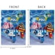 thumbnail image 4 of Robocar Poli-bandera de jardín temática. Regalo perfecto para fans, amigos y familiares, ideal para actividades al aire libre y decoración de fiestas.28CM*45CM, 4 of 5