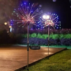 Shop E-Home - Luces Led Fuego Artificial Solares Navidad 2 Unidades Multicolor