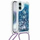 thumbnail image 4 of Funda FOXDOCK para iPhone 16 Plus con Cuerda Ajustable, Brillo Líquido, Protección Antigolpes y Lente – Ideal para Regalo, 4 of 6