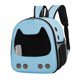 thumbnail image 4 of Transportín Para Mascotas Con Bolsillo Lateral Mochila Para Gatos Para Viajar Senderismo Pesca Azul, 4 of 5