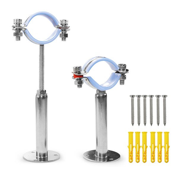 Soportes para tuberías AKIHISA de acero inoxidable ajustables de 32-34 mm
