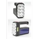 thumbnail image 3 of Linterna De Mano Portátil 8 Led Recargable Solar Usb Camping Negro, 3 of 5