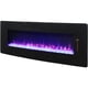 thumbnail image 3 of 48 inch Curved Front Wall Mounted Electric Fireplace with remote and multi color flame & emberbed, 3 of 3