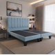 thumbnail image 4 of Cama 2 Plazas Con Respaldo y bases divididas de 150 X 190cm Tapizada en Lino Azul Claro, 4 of 5
