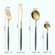 thumbnail image 2 of suxuMhao Juegos de Vajilla, Juego de Cubiertos de Acero Inoxidable de 8 Piezas, Juego de Vajilla de Cocina, Juego de Cubiertos de 2, Juego de Cubertería, Dorado, Talla Única - Ideal para Comidas y, 2 of 2