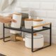 thumbnail image 3 of Repisa Organizador Multiuso Cocina Acero Madera 34cm Color Negro, 3 of 8