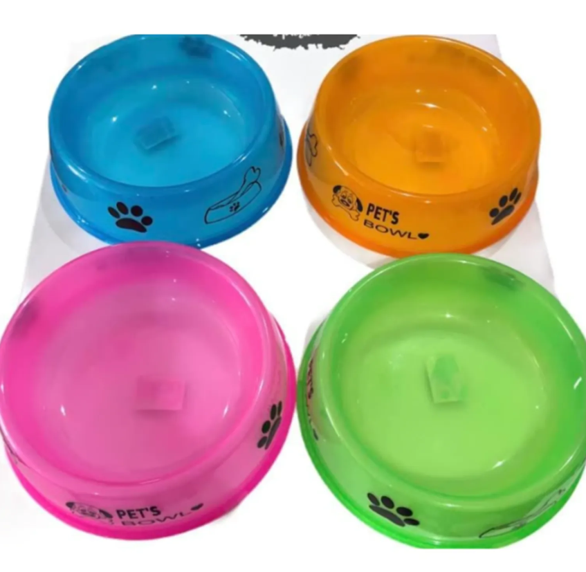 Genérico - Plato Plastico Para Perros Con Diseño