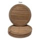 thumbnail image 2 of Set 4 Posavasos Madera Mimbre 4 Piezas Redondo Mimbre Marrón, 2 of 3
