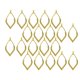 thumbnail image 1 of 20 Unids Pendiente de Plata Tibetana Hoja Gota Marco Encantos Colgantes DIY Oro, 1 of 5