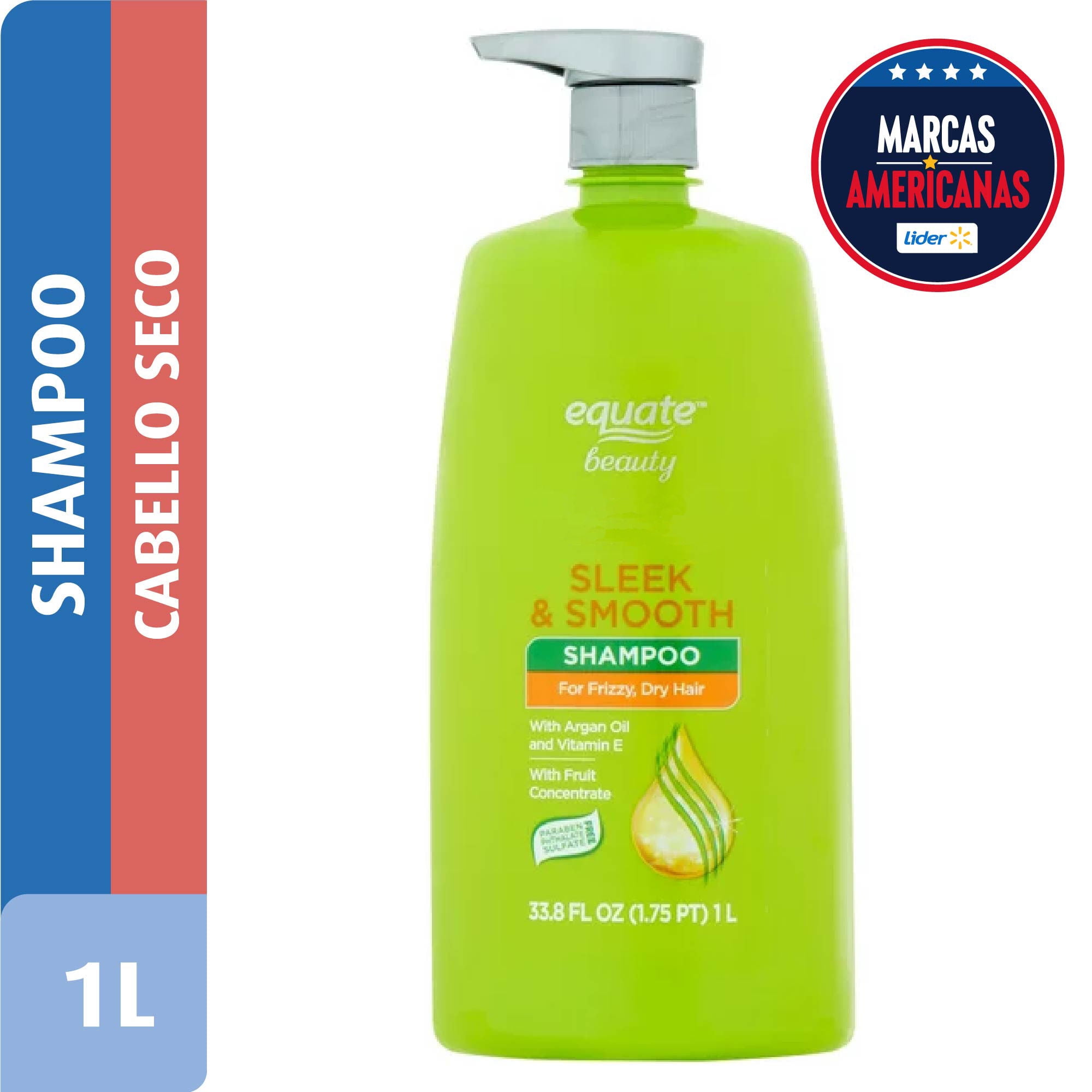 Shampoo Suave Para Cabellos Seco 1 L Equate