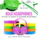 thumbnail image 2 of Auriculares Classroom Paquete De 10 Unidades Supraaurales Para Estudiantes, 2 of 6