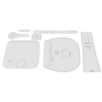 Bothyi - 7X Plantillas De Cuero Patrones Bolsas Plantillas Diy Artesanía Acolchado Bolso Hacer Acrílico Transparente