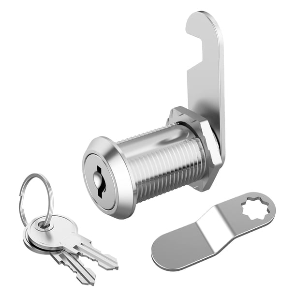 Cerradura para gabinete Jayseon, cerradura de leva para RV de 1-1/8" con llaves iguales