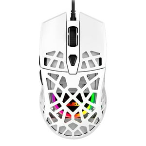 Ajazz - Mouse Gamer Rgb 12.600 Dpi – Aj339 Blanco
