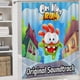 thumbnail image 5 of Om Nom-theme 4-Piece Shower Curtain Set with Rugs, Waterproof Bathroom Decor Set Includes Bath Mat, U-Shaped Rug, Toilet Lid Cover and Curtain with Hooks, 5 of 6