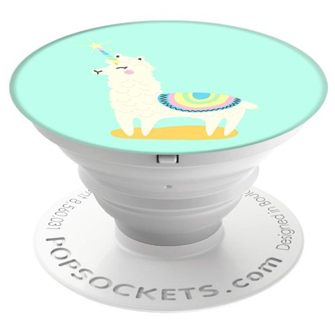 Soporte Y Agarre Plegable Para Celular Popsockets Llamacorn