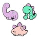 thumbnail image 2 of 3 piezas divertidos broches de dinosaurio pines esmaltados insignias de dibujos animados de moda broche de animales para sombreros accesorio ropa bols, 2 of 5