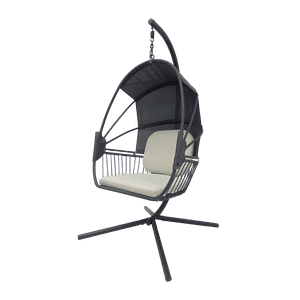 Silla Colgante Bali Relan Color Beige Y Gris