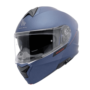 Mt Helmets - Casco Para Moto Mt Fu935Sv Genesis Sv Solid A7 Azul Mate L