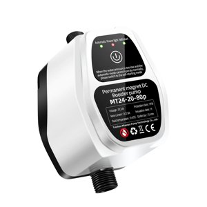 Magideal - Bomba De Presión De Agua Para El Hogar, Bomba De Refuerzo De Ducha Automática Con Conector De Sistema De Bomba De Chorro De Controlador Sin Escobillas