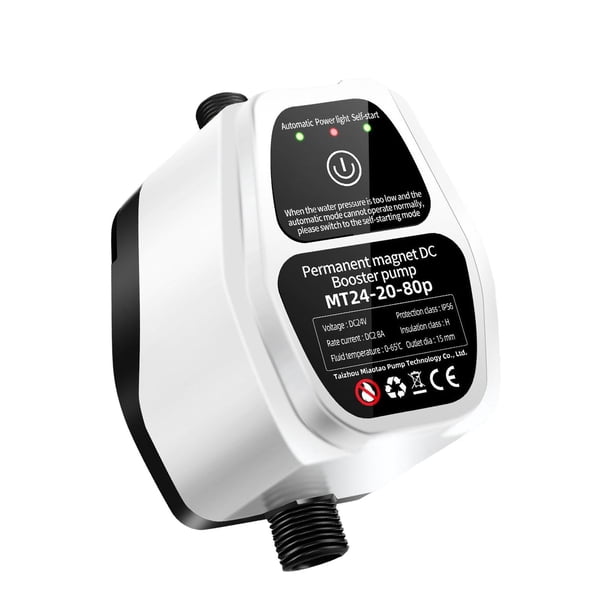 Bomba de presión de agua para el hogar, bomba de refuerzo de ducha automática con conector de sistema de bomba de chorro de controlador sin escobillas