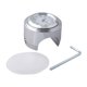 thumbnail image 2 of 1Pcs 7/8 "Impermeable Moto Manillar Reloj Reloj Aluminio Luminoso Blanco, 2 of 5