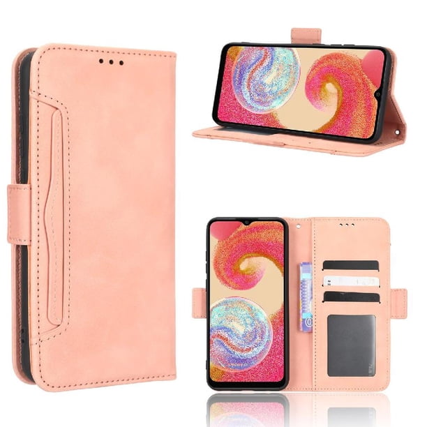 Funda Cartera Magnética para Samsung Galaxy A04E- Tarjetero Desmontable, Cuero PU, Soporte