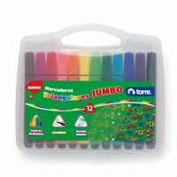 Marcadores Triangulares 12 Colores Torre