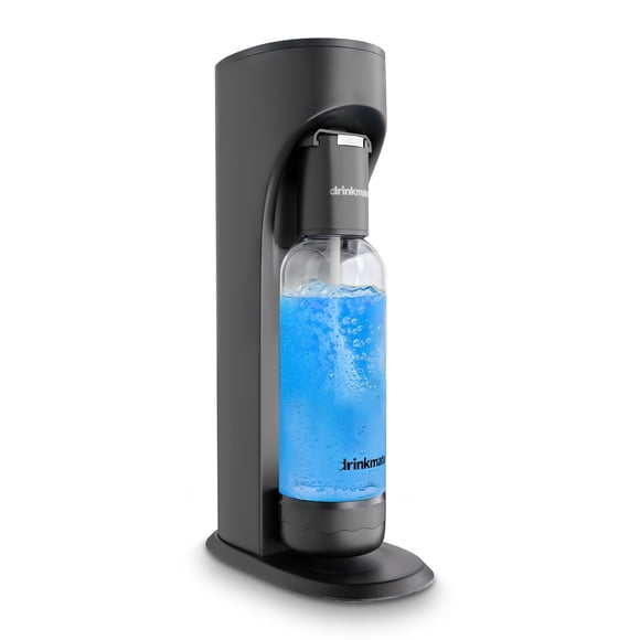 Soda Maker DrinkMate OmniFizz, botella de 1 L libre de BPA, negro