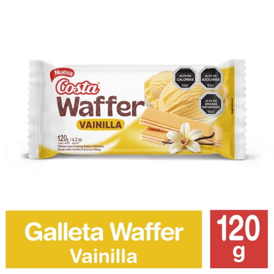 Galleta Oblea Waffer Vainilla 120 g Costa