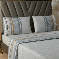 Genérico - Juego Sabanas Casatua Estampadas Etnico Super King