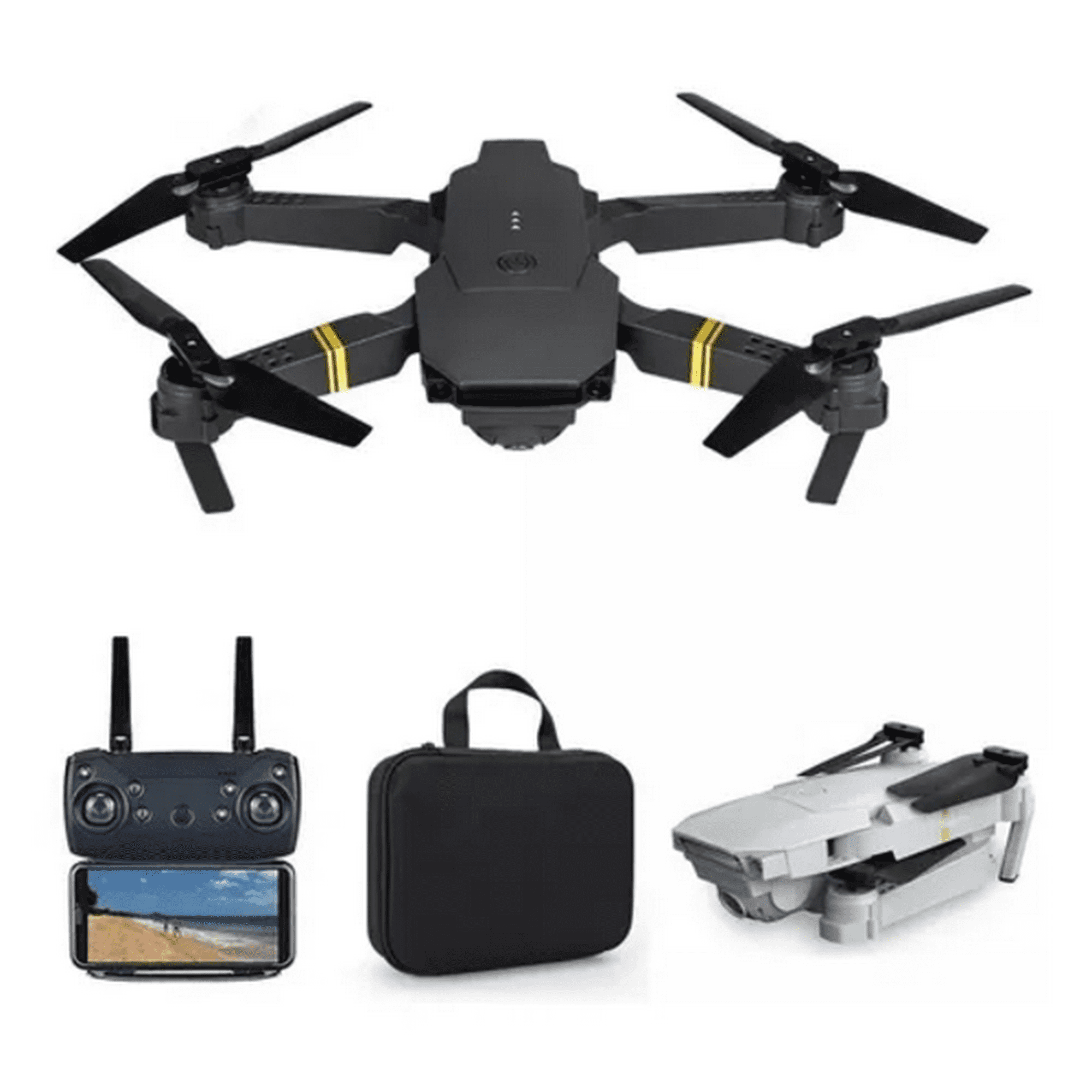Genérico - Drone Cámara Full Hd Wifi Plegable