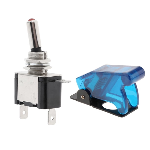 Interruptor De Palanca Basculante De Luz LED Interruptor De Palanca Dpdt De Encendido Y Apagado Para Suministros De Automóvil Azul