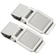 thumbnail image 1 of Uxcell 2 Pcs Clip de Dinero de Acero Inoxidable, Clip de Billetera Delgado de Metal para Hombres, Sostenedor de Dinero Cuadrado, 1 of 6