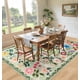 thumbnail image 4 of Alfombra de Área PLHXFR 140x91 cm Floral Lavable Boho Verde, 4 of 8