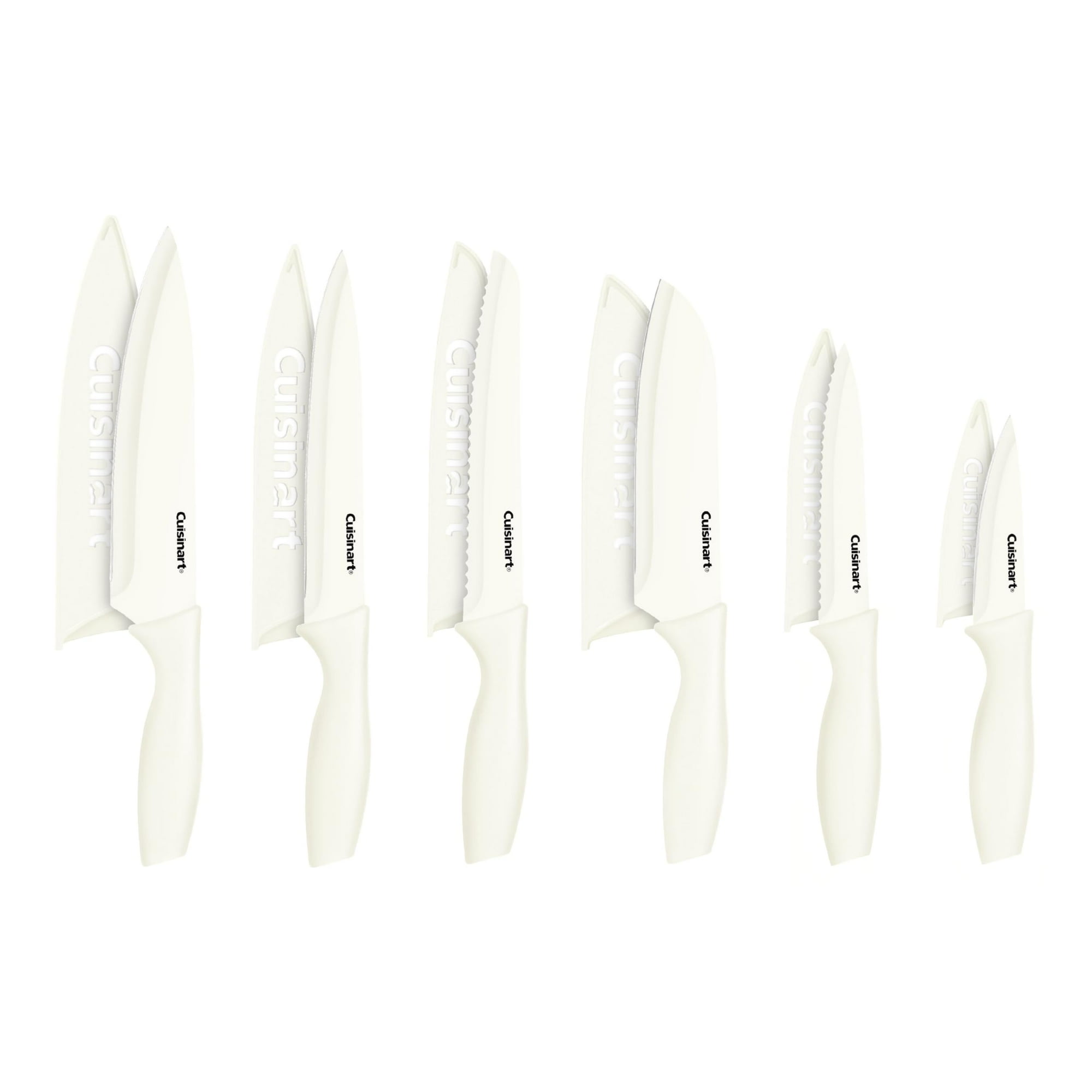 Cuisinart - Juego De Cuchillos Advantage 12 Piezas Acero Inoxidable Con Revestimiento Cerámico