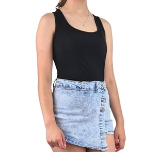 Likeshop - Body Mujer Elasticado Acanalado Modelo Musculosa Z71